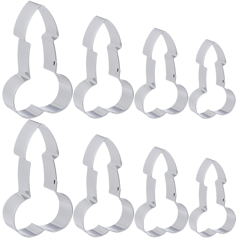 8pcs Cookie Cutters Cookie Baking Molds DIY Stainless Steel Biscuits Molds Kitchen Supplies