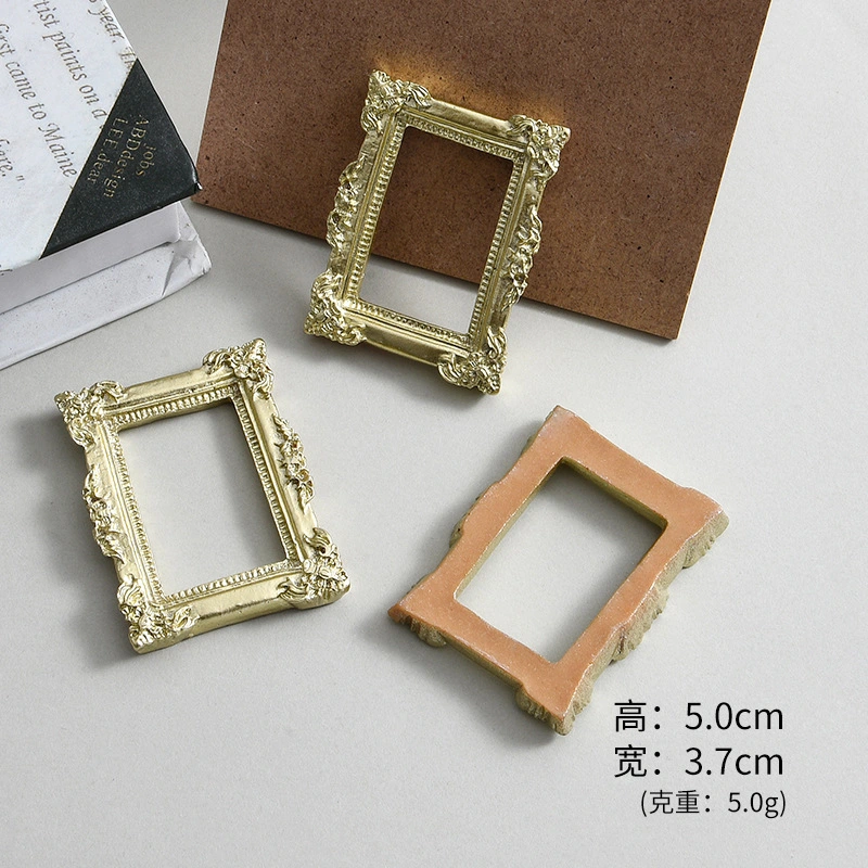 20pcs DIY Miniature Photo Frames Resin Crafts Mini Vintage Photo Frames