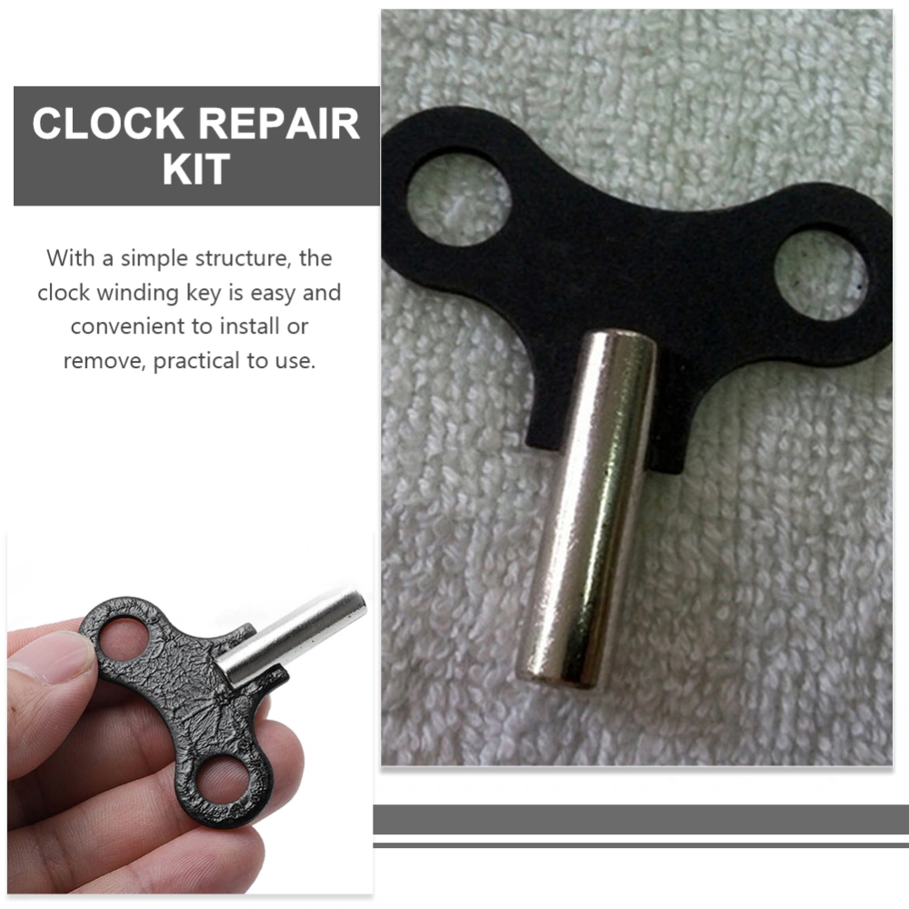 5pcs Clock Winding Keys Metal Clock Keys Clock Repair Kit Clock Winding Key Replacements