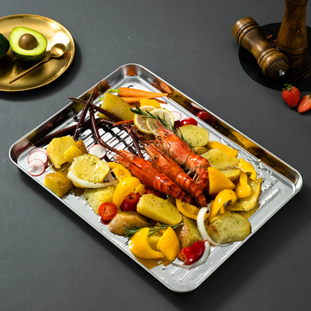 2pcs Toast Baking Tray Cookie Baking Sheet Nonstick Baking Sheet Pan Oven Baking Tray