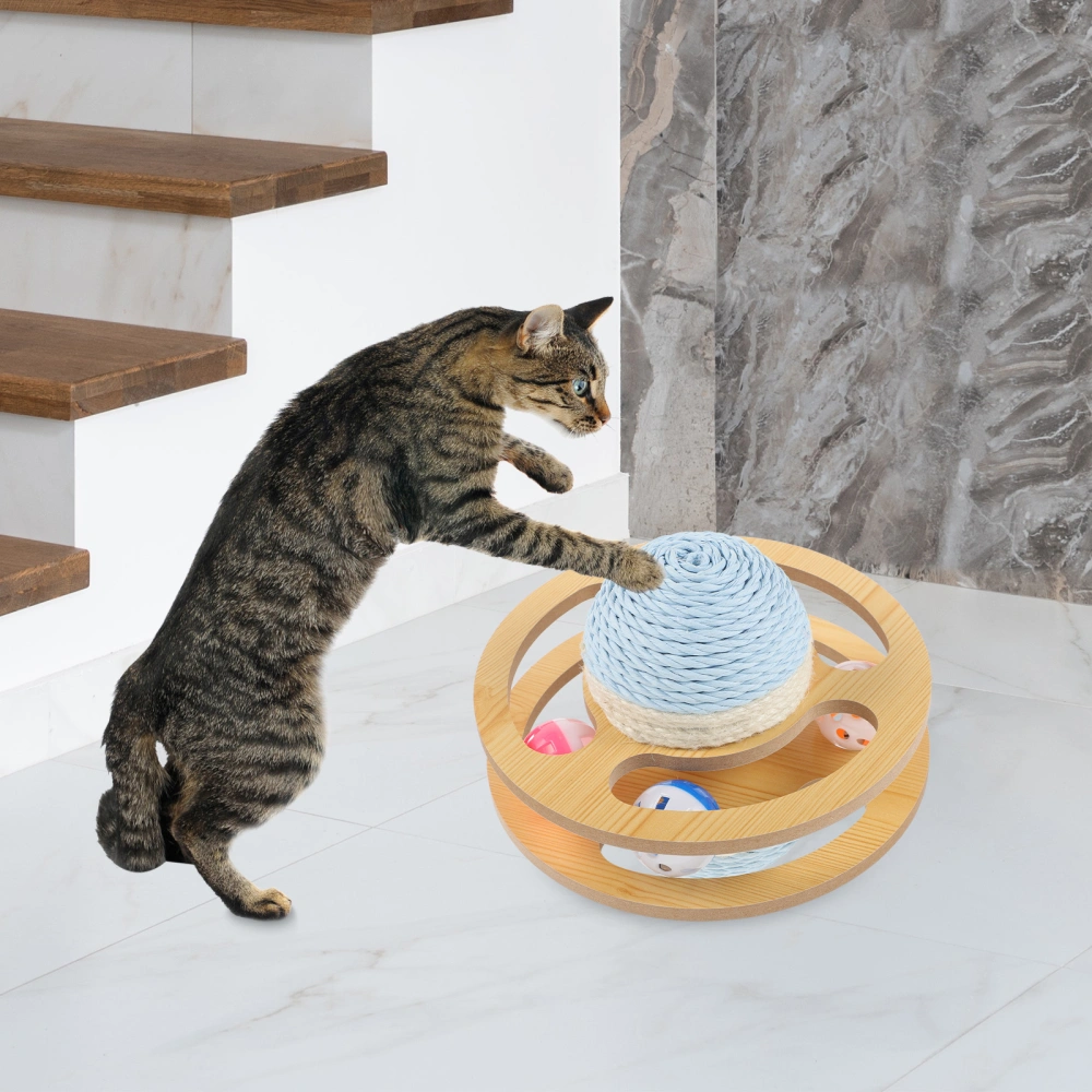 Cat Scratching Toy Kitten Grinding Claw Scratching Post Interactive Scratcher Cat Toy