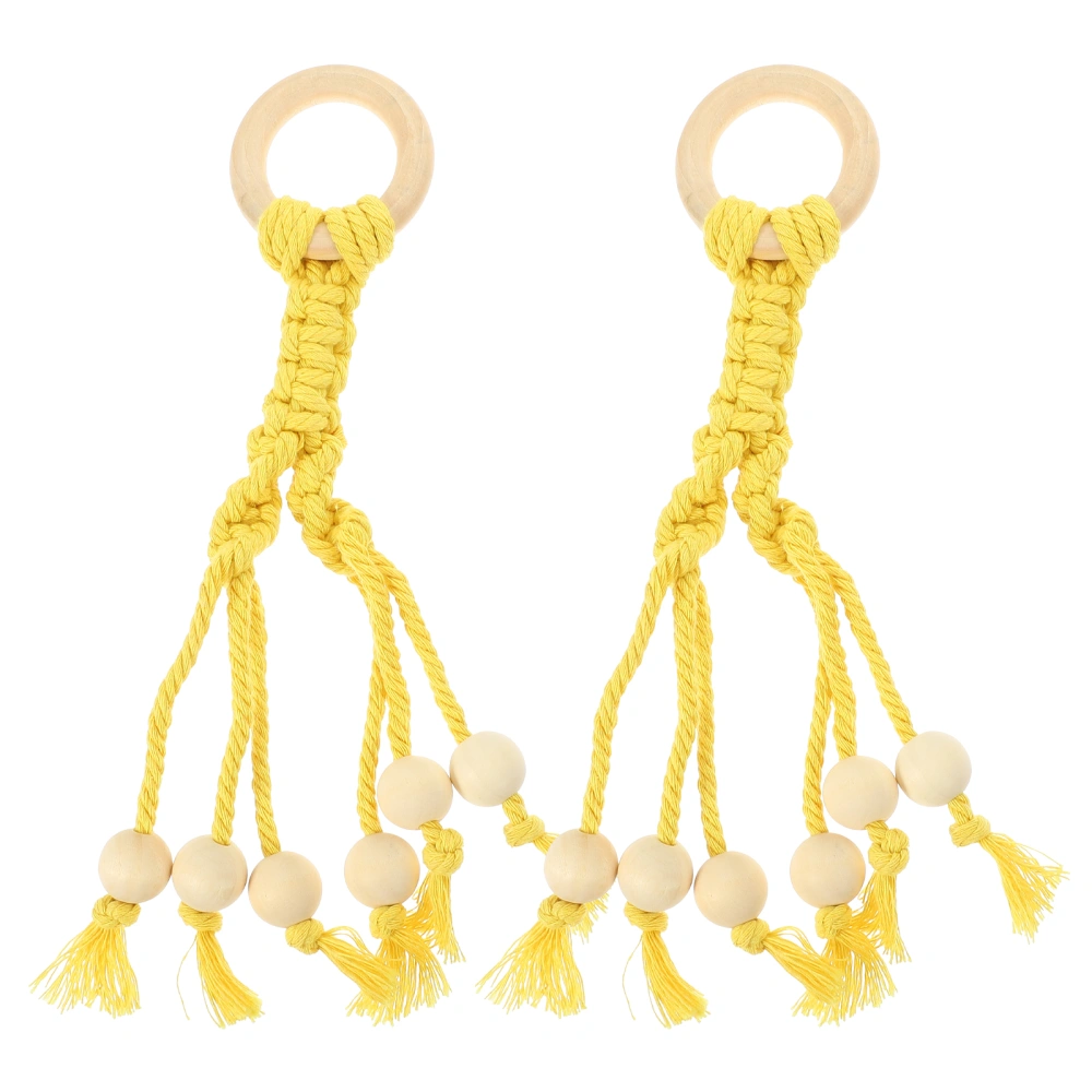 2Pcs Kitchen Fruit Vegetable Hanging Rope Bohemian Banana Hanging Hooks