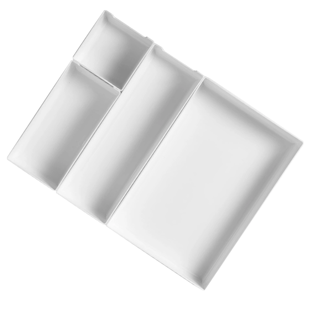 4pcs Stackable Desk Drawer Organizer Desk Dividers Organizers Divider Trays for Makeups Utensil Stationery