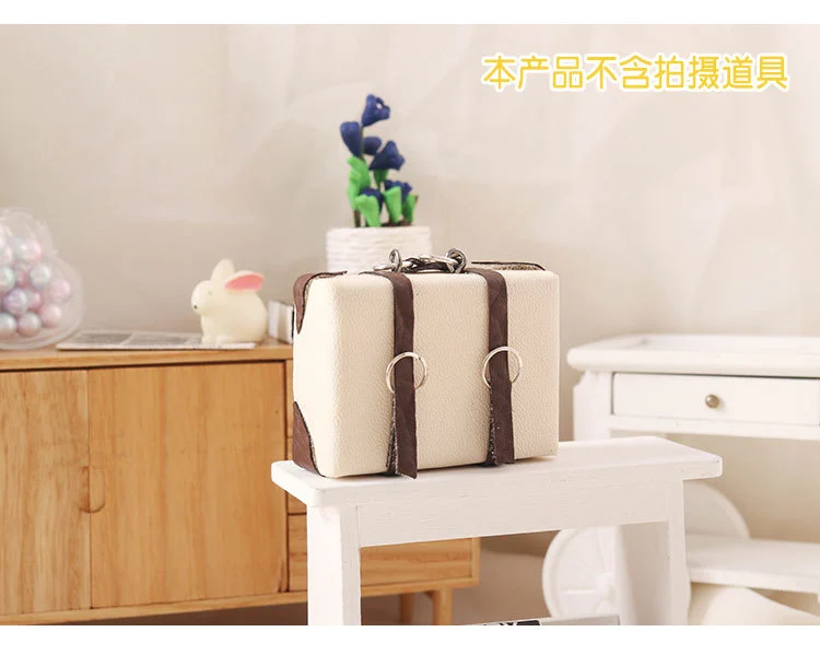 Miniature Suitcase Mini House Accessories Miniature Vintage Luggage  Mini Suitcase Model