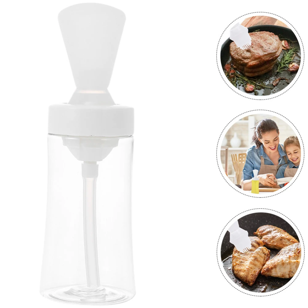 Plastic Oil Bottle with Brush Oil Dispenser with Brush Cooking Oil Dispenser