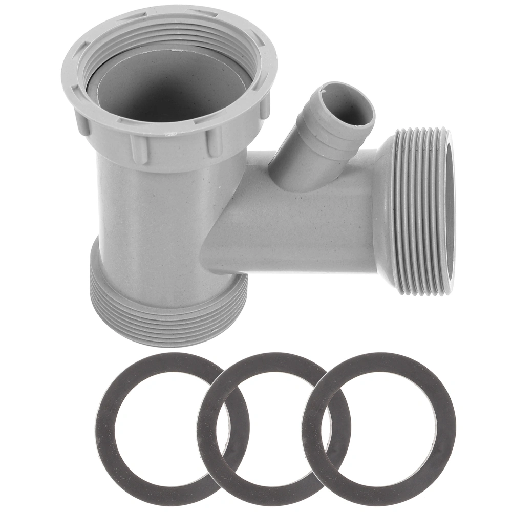 Sink Drainpipe Adapter 4-way Kitchen Branch Connector Extension Coupling Adapter