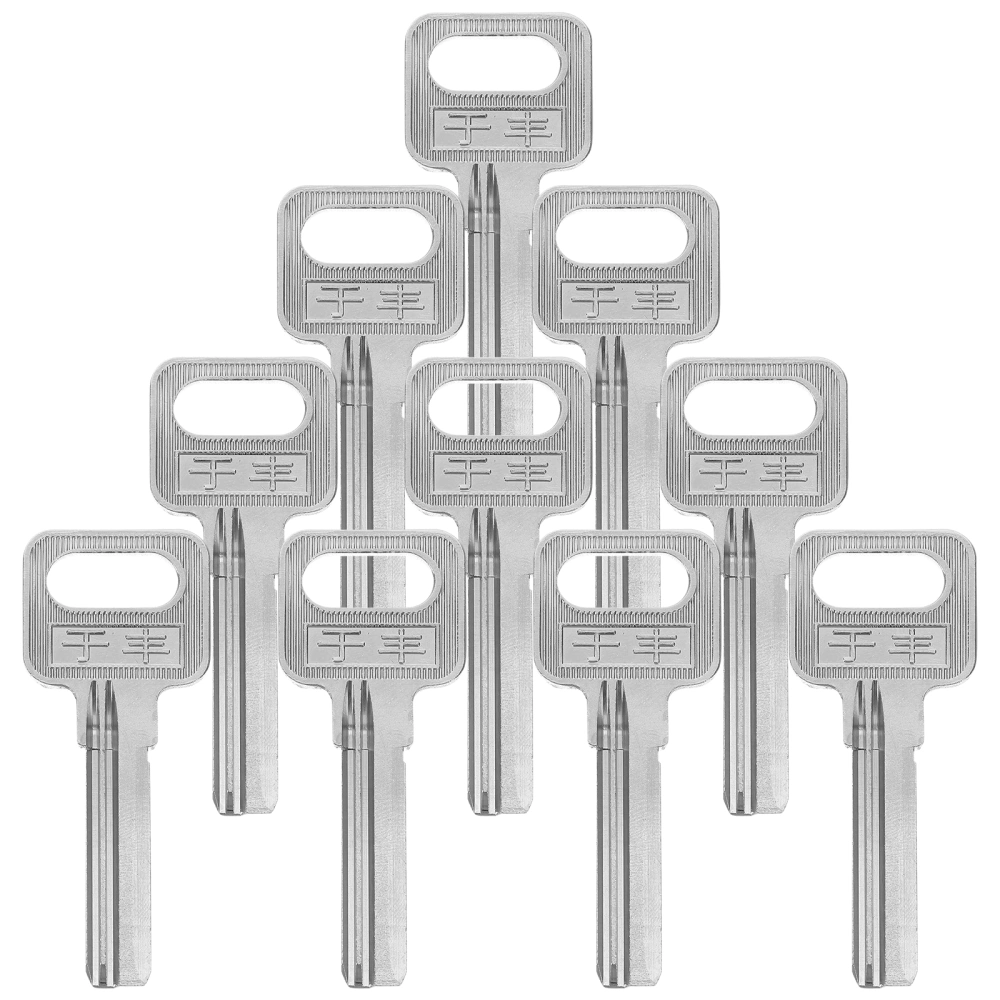 10pcs Key Blanks 32mm Blank Keys Portable Key Replacement Parts for Woodworker