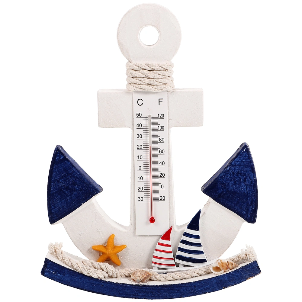 Bedroom Thermometer Ornament Decor Ocean Theme Temperature Gauge for Gift