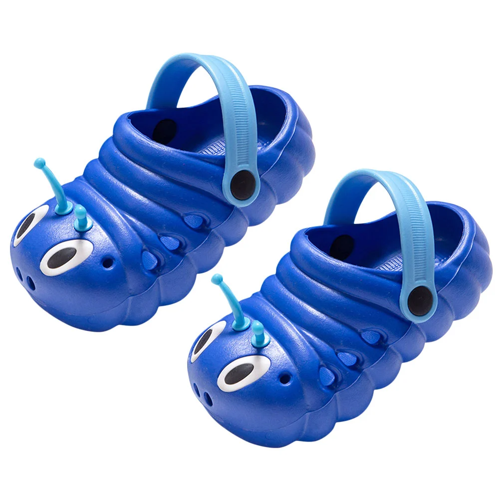 1 Pair of Caterpillar Beach Slippers Non-skid Sandals Cartoon Summer Sandals Cool Slippers
