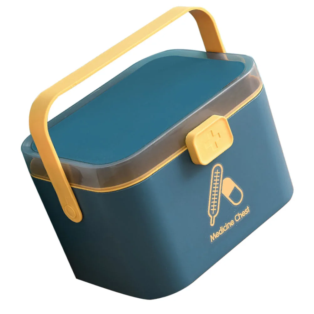 Handled Medicine First Aid Box Safety Emergency Medical Storage Case Home Supplies