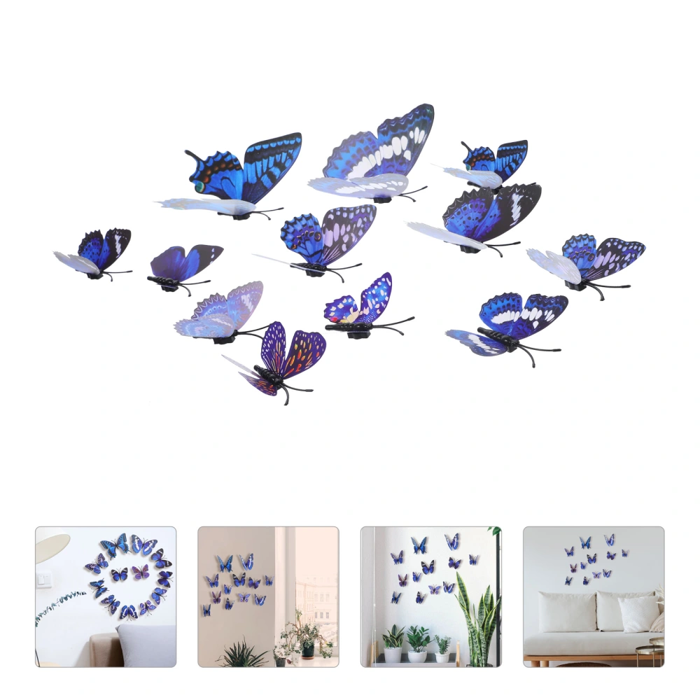 24 pcs Butterfly Wall Sticker DIY Butterfly Wall Decor 3D Butterfly Stickers Bedroom Butterfly Decor