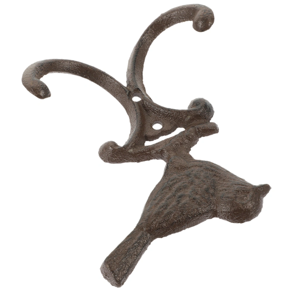 Retro Cast Iron Craft Wall Hook Bird Shaped Coat Hook Wall Hanger Farmhouse Wall Hook