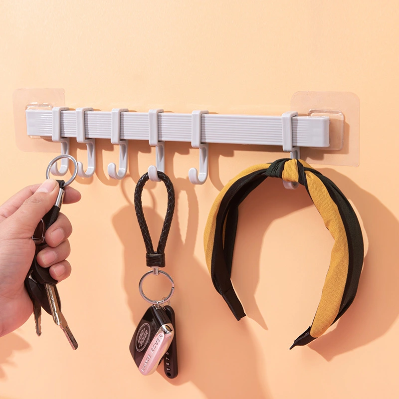 3pcs Coat Rack Wall Mounted Rack with 6 Hooks Hanging Hat Hook Bedroom Towel Robe Hook