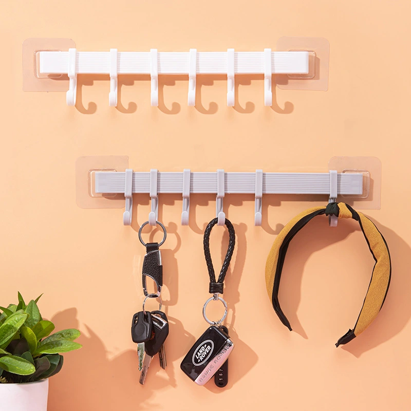 3pcs Coat Rack Wall Mounted Rack with 6 Hooks Hanging Hat Hook Bedroom Towel Robe Hook