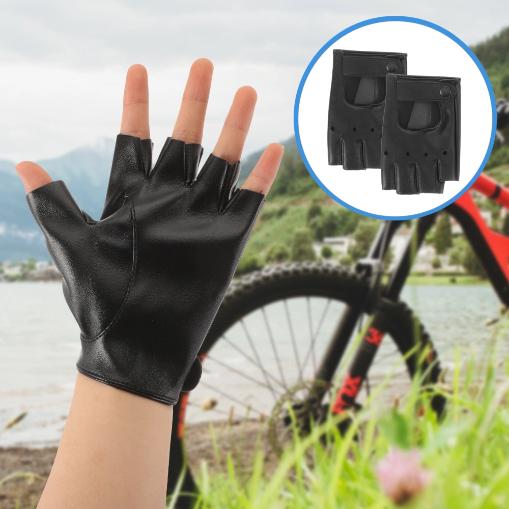 1 Pair Outdoor Cycling Gloves Convenient Riding Gloves Portable Adult Fishing Gloves