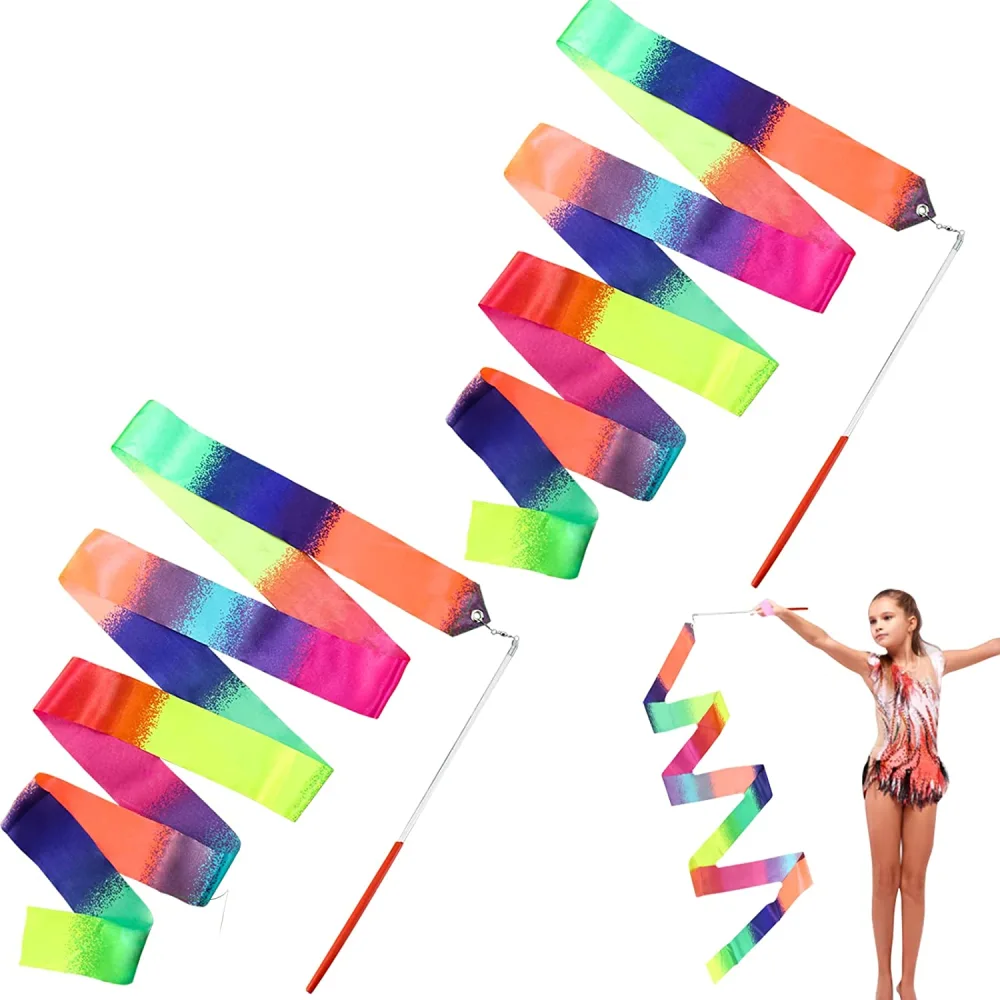 5pcs Fitness Gymnastics Dance Ribbon Gymnastic Training Ribbon Dance Ribbon for Gymnastics