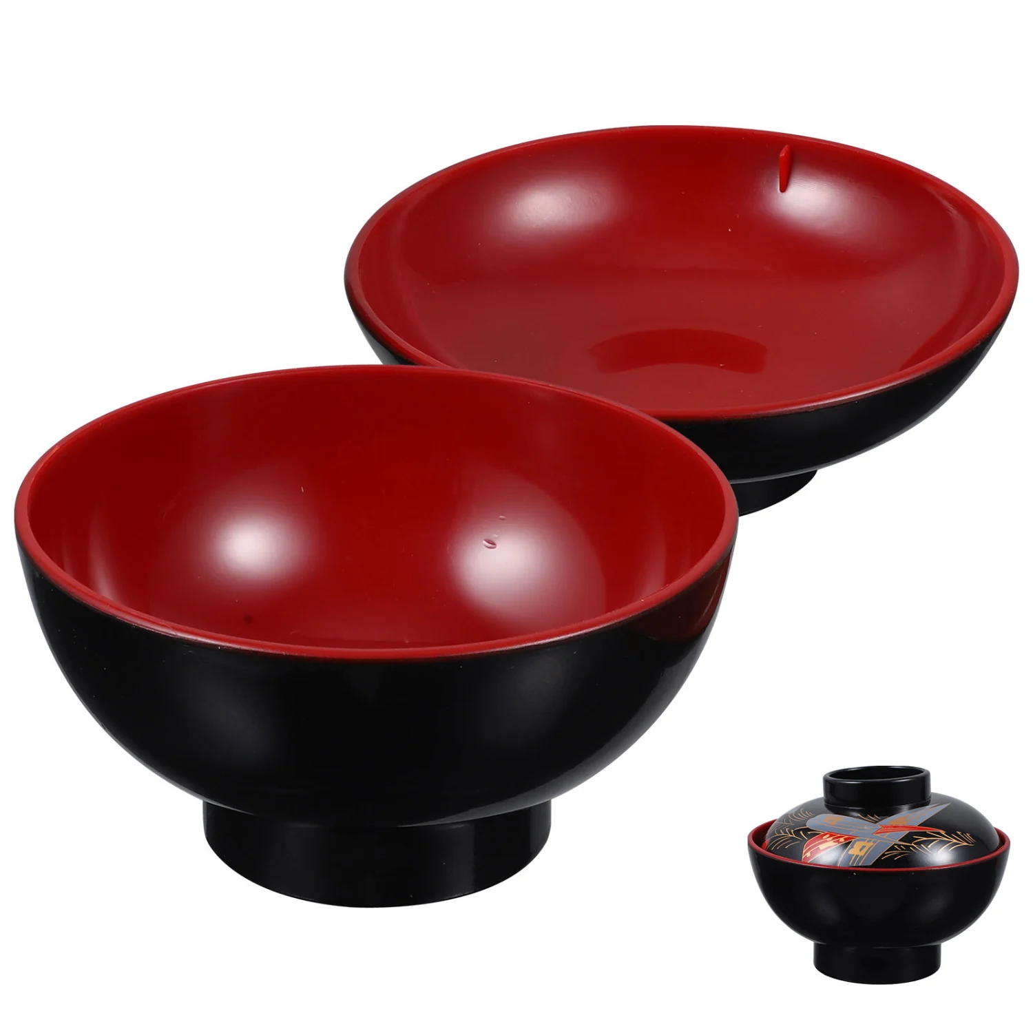 Kitchen Japanese Lidded Soup Bowl Traditional Japanese Style Rice Bowl for Japanese Restaurant