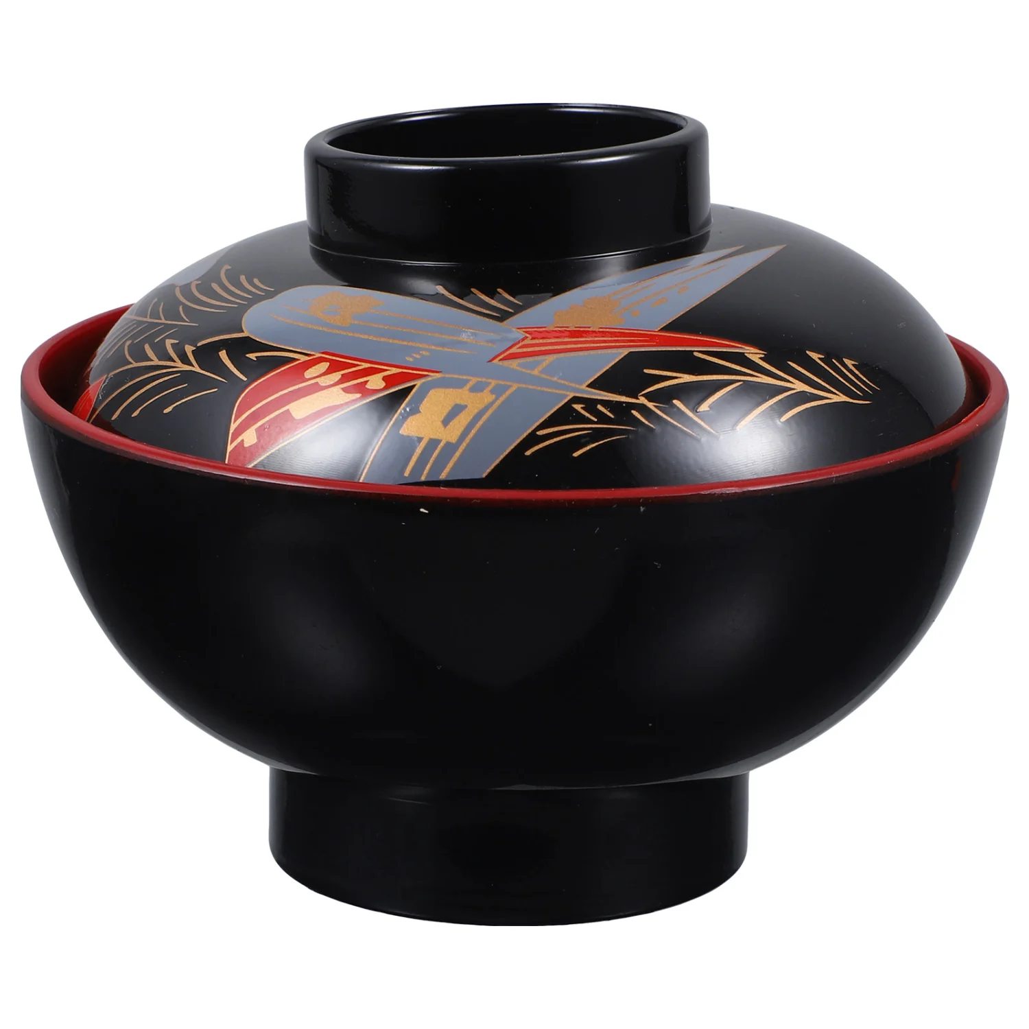Kitchen Japanese Lidded Soup Bowl Traditional Japanese Style Rice Bowl for Japanese Restaurant