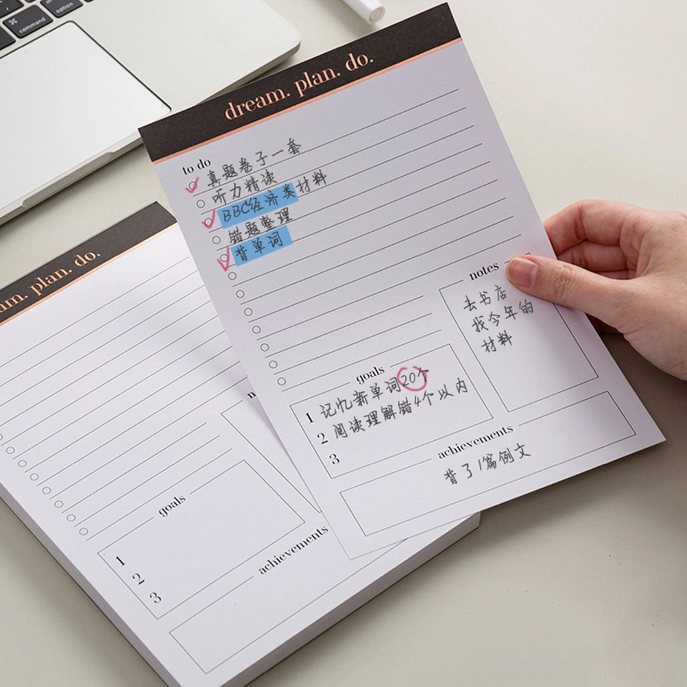 Tear-off Notepad Planner Daily Planner Notepad Schedule Note Pad Schedule Planner Notepad