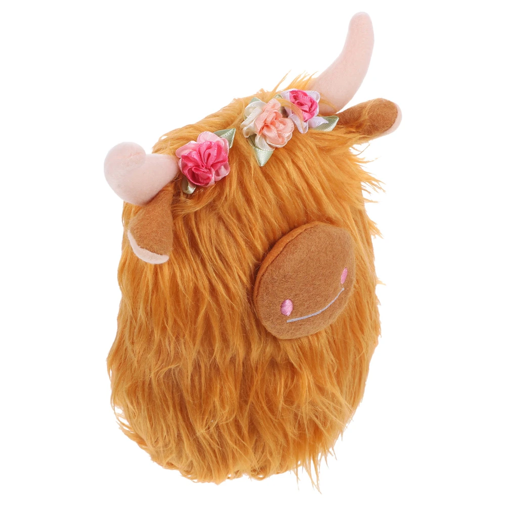 Stuffed Cattle Simulation Cattle Toy Plush Cattle Plaything Children Plush Cattle Doll