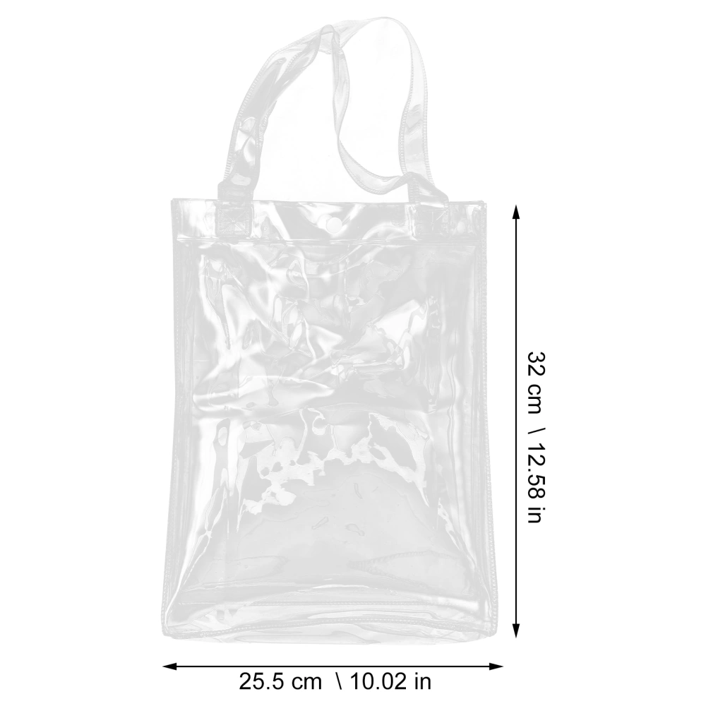 Large Capacity Portable File Bag Paper Storage Bag Tote Bag Pouch Transparent Test Paper Bag