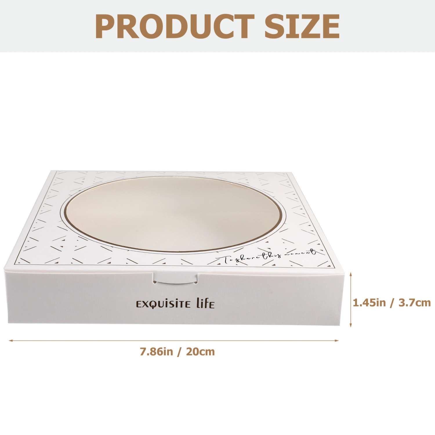 20pcs Pizza Box with Window Pizza Case with Clear Window Pizza Container Home Supplies