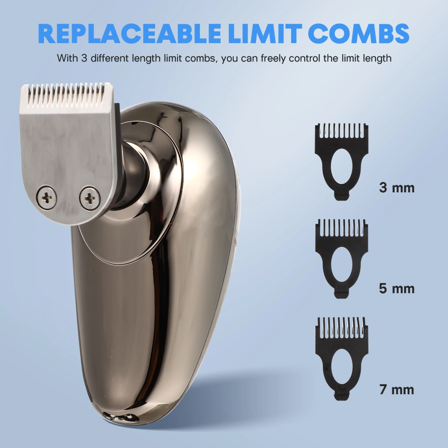 Electric Shaver 7-head Multifunctional Beard Trimmer Electric Razor Facial Cleaning Machine for Men