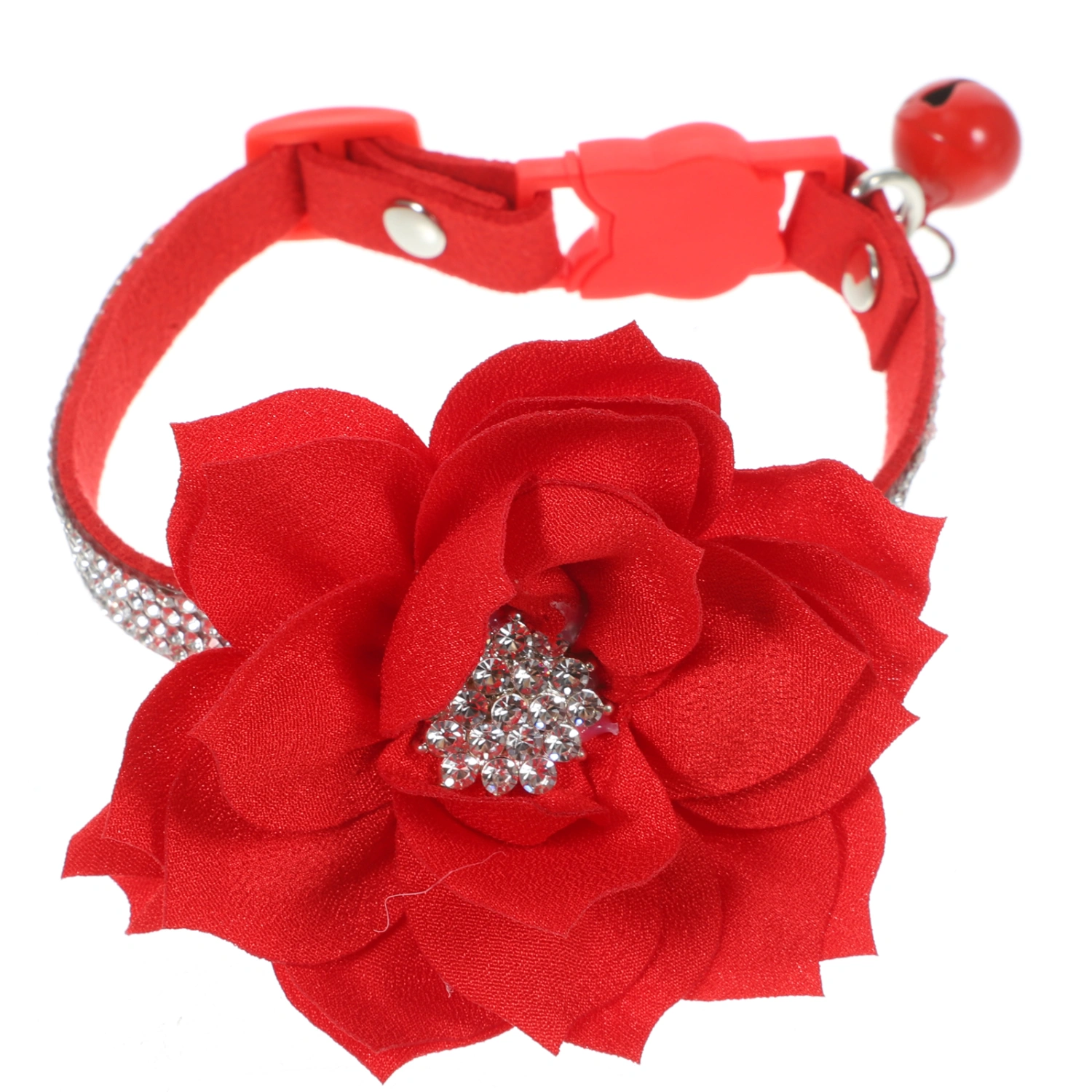 Rhinestone Dog Collar Adjustable Pet Dog Collar Comfortable Dog Necklace Collar