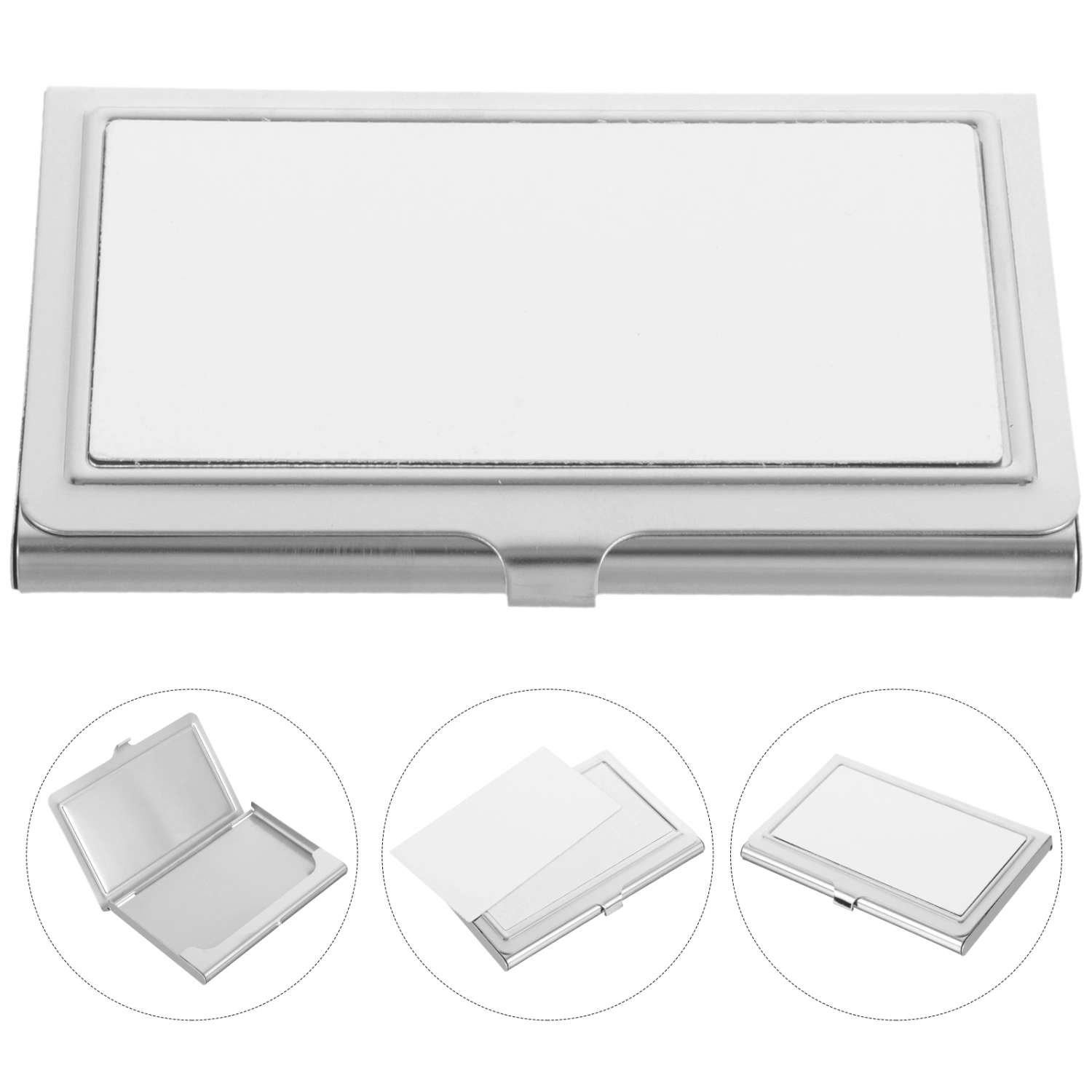 Blank Metal Business Card Holders Sublimation Business Card Case Heat Transfer Box