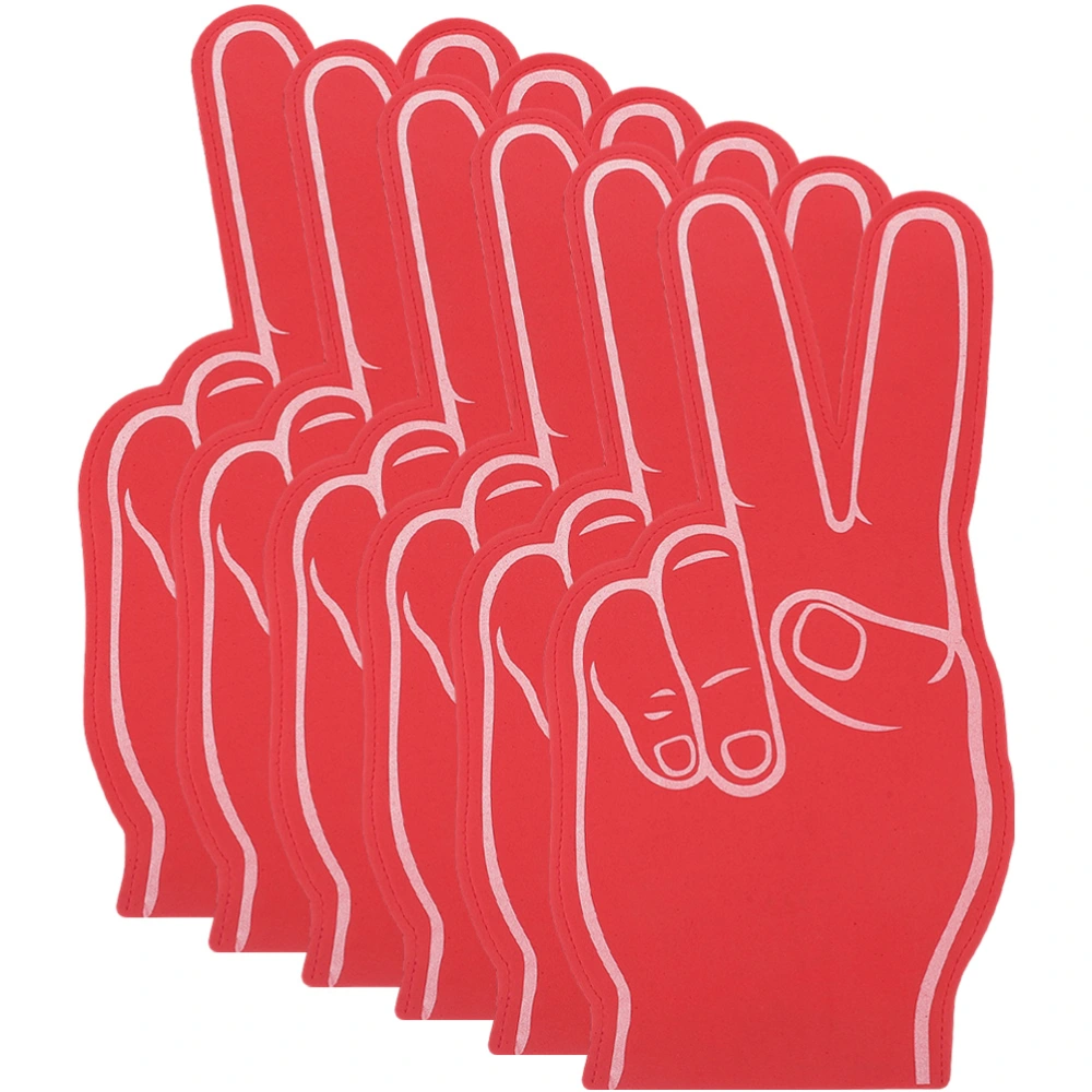 6Pcs Foam Fingers for Hands Cheering Foam Fingers Sports Fan Foam Finger Toys Cheering Finger Toys