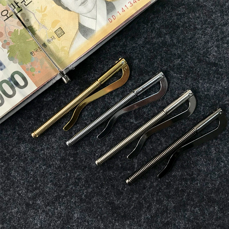 3pcs Durable Spring Money Clip Practical Metal Spring Money Clip Wallet Money Clip