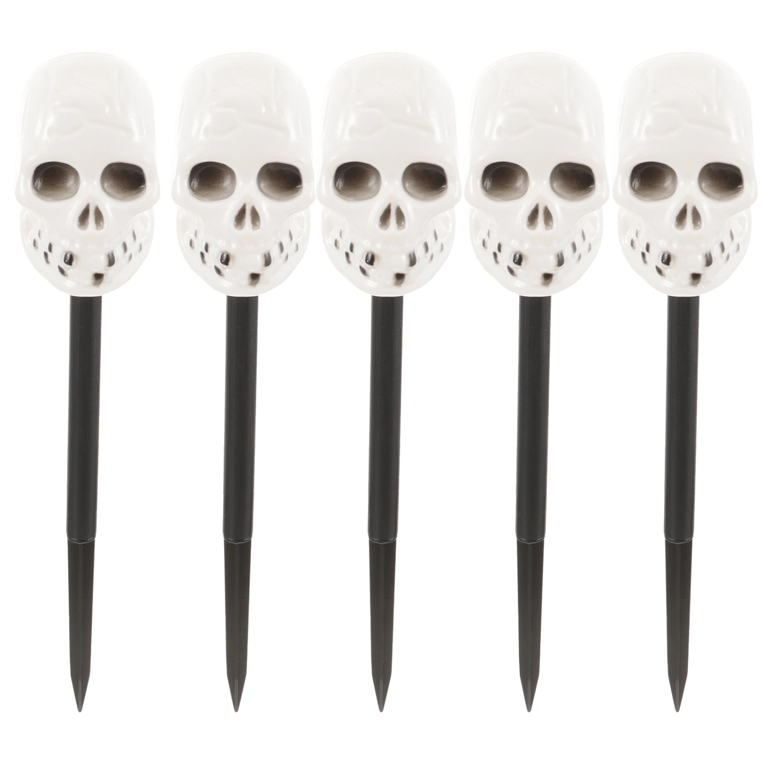 5Pcs Halloween Lamp Accessory Skull Decor Halloween Lawn Lamp Accessory Halloween Skull Decoration