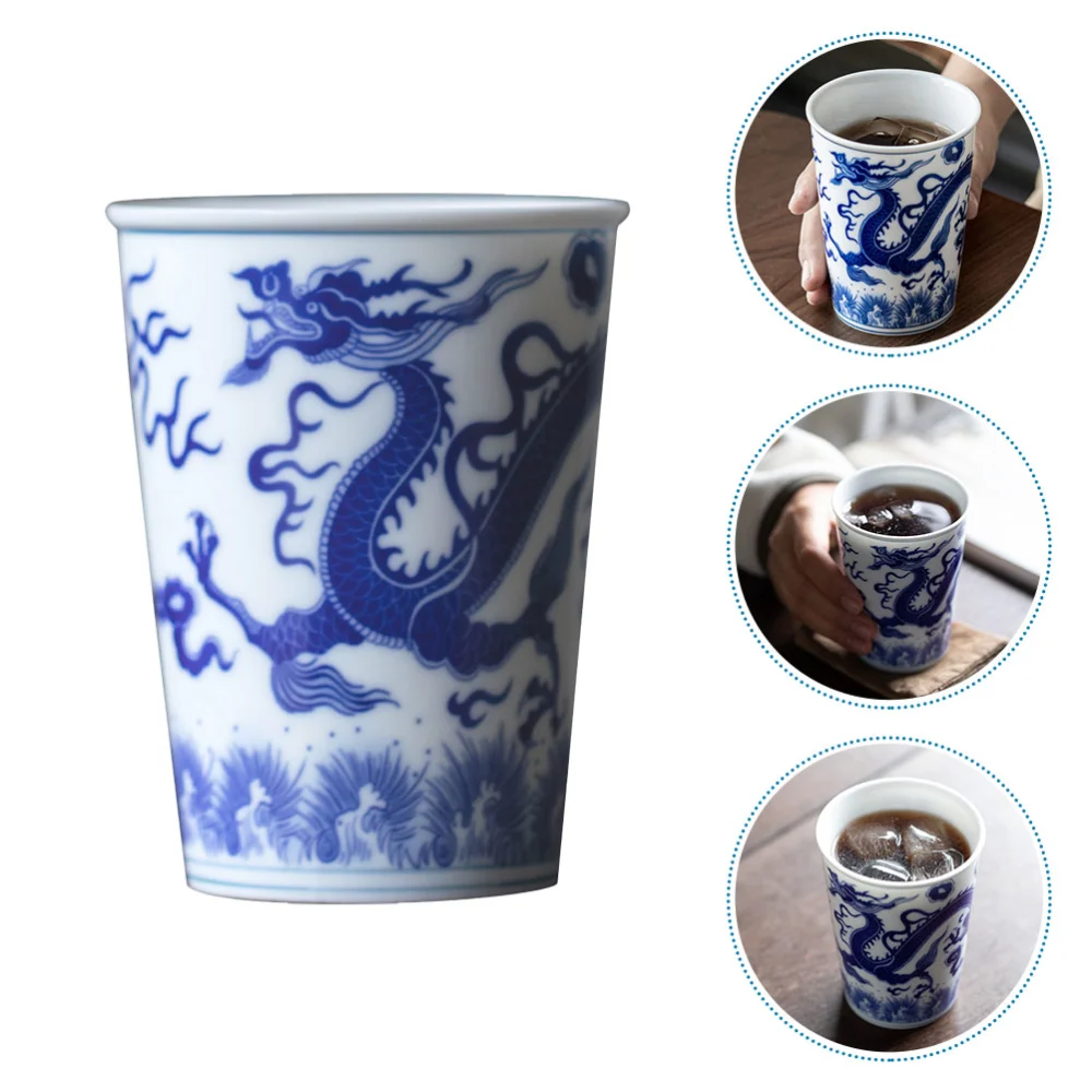 Chinese Cup Porcelain Coffee Mug Tea Cup Beverage Mug Multipurpose Cup Decorative Tea Mug