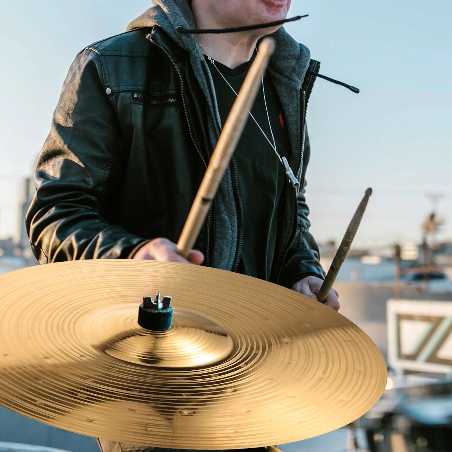 Practice Drum Cymbal Musical Instrument Drum Cymbal Splash Cymbal Metal Drum Set Cymbal