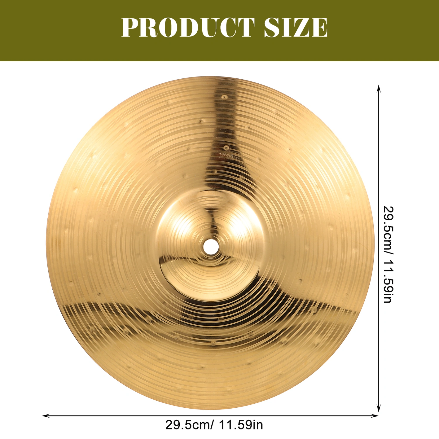 Practice Drum Cymbal Musical Instrument Drum Cymbal Splash Cymbal Metal Drum Set Cymbal