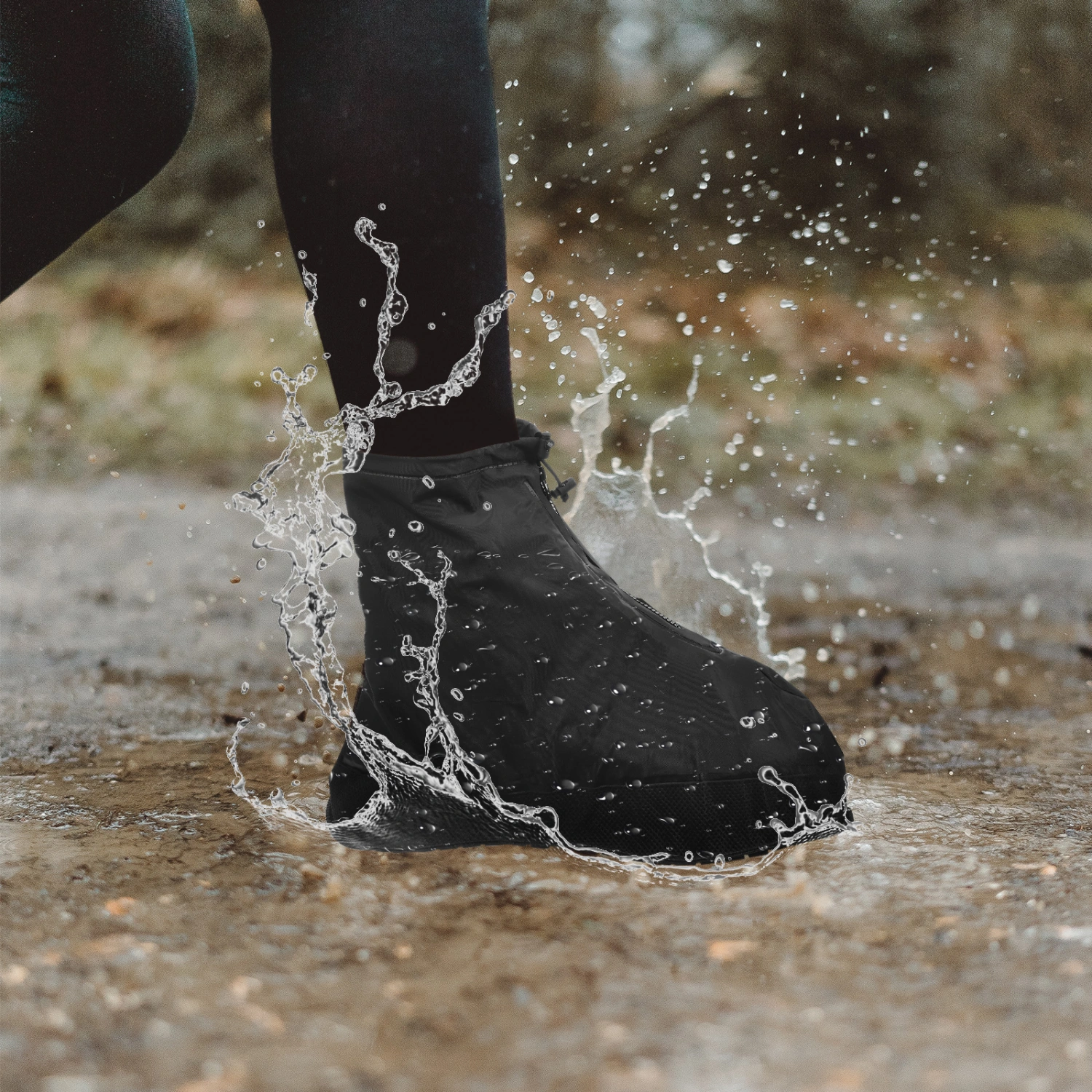 2Pcs Rain Shoe Covers Waterproof Rain Boot Shoe Protectors Covers Reusable Overshoes for Men Women