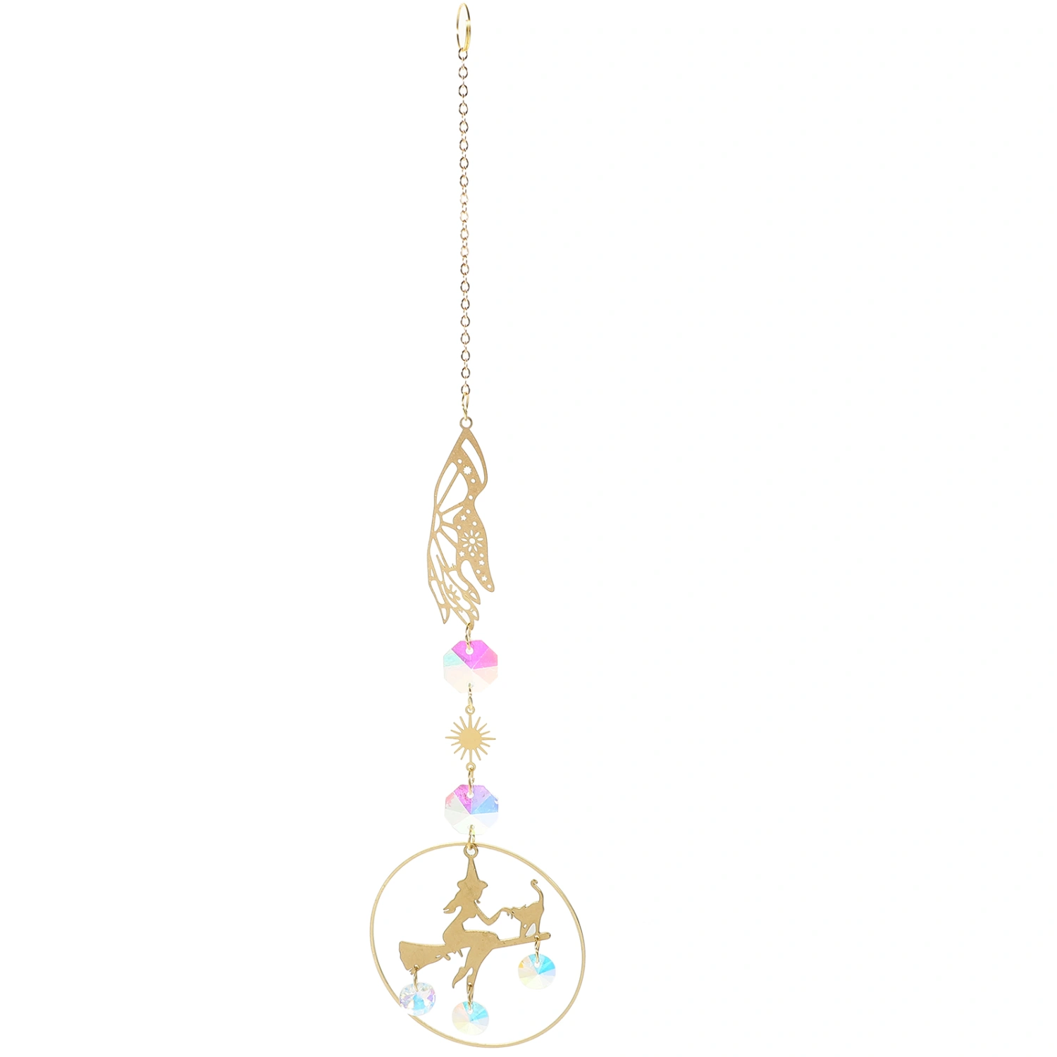 Garden Layout Crystal Suncatcher Outdoor Hanging Crystal Ornament Exquisite Suncatcher Pendant