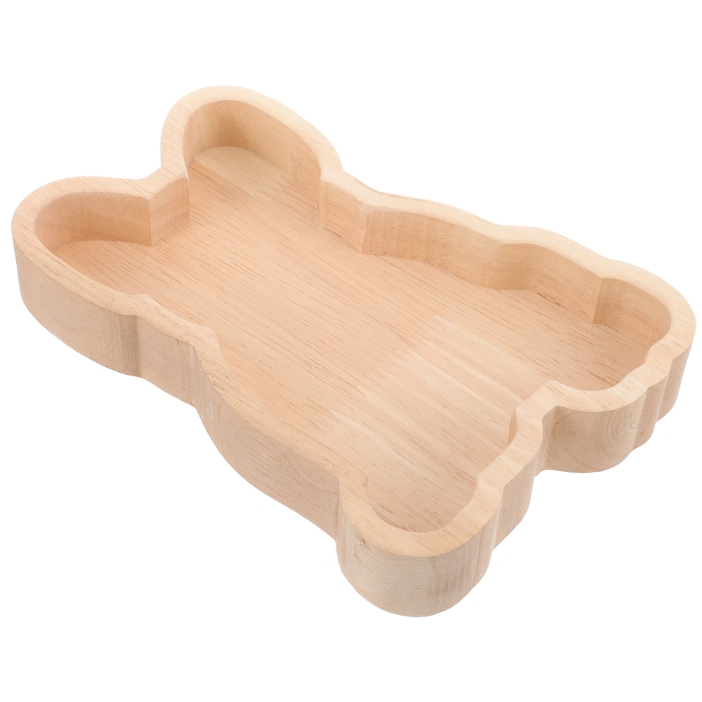 Wooden Serving Tray Snacks Storage Plate Dried Fruits Serving Wood Tray Novelty Wooden Plate