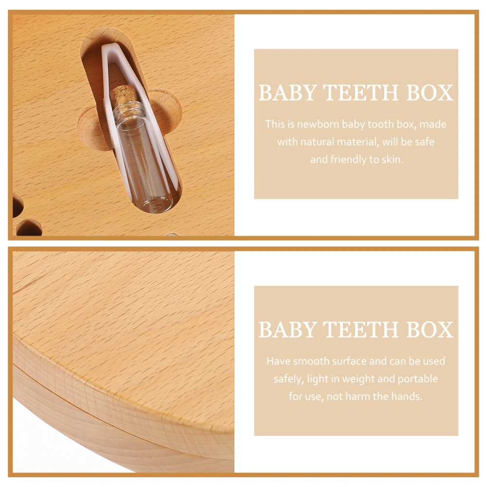 Baby Tooth Box Wooden Tooth Box Baby Tooth Keepsake Box Kids Lost Tooth Memory Box