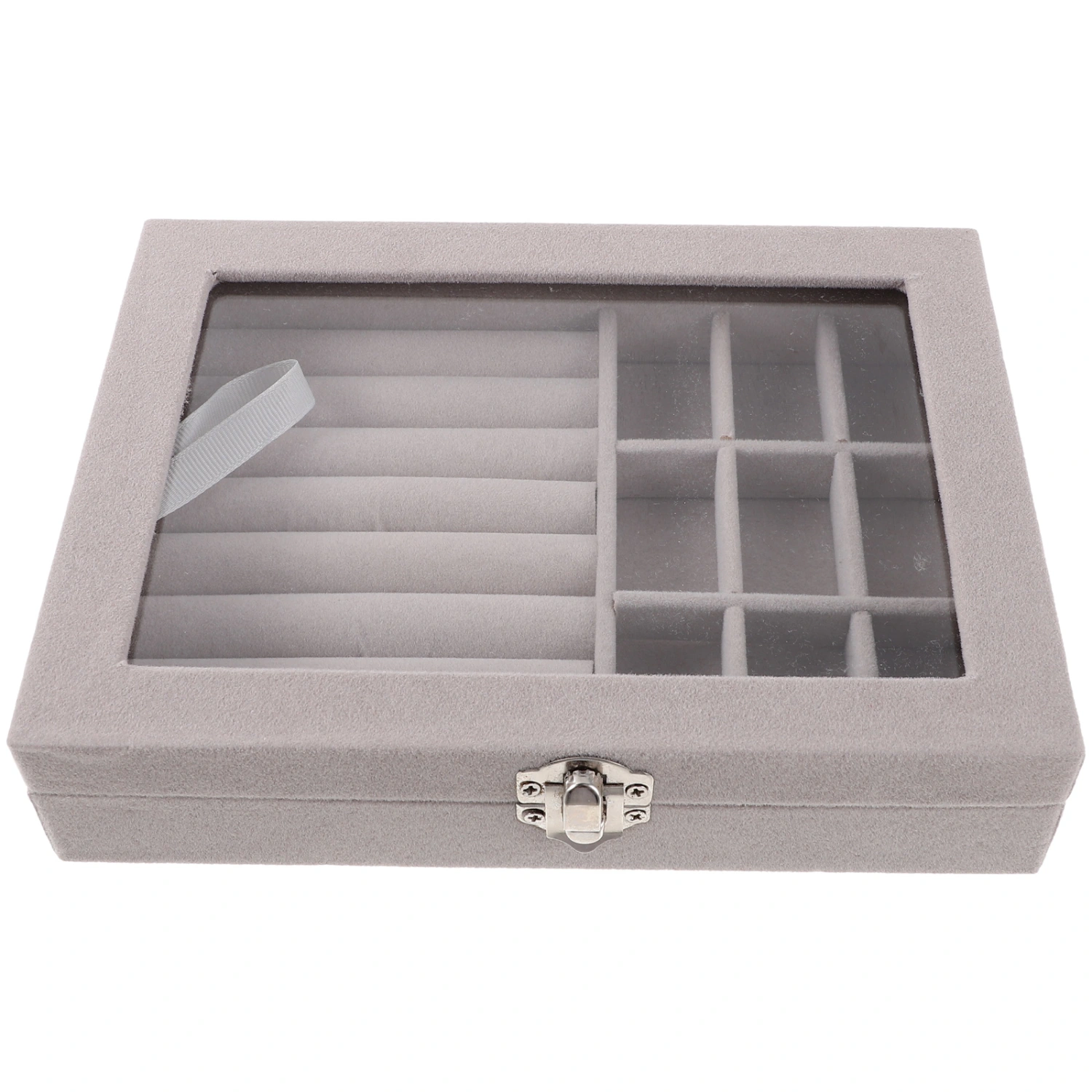 Compartment Jewelry Display Box Portable Earring Necklace Storage Holder Large Jewelry Organizer
