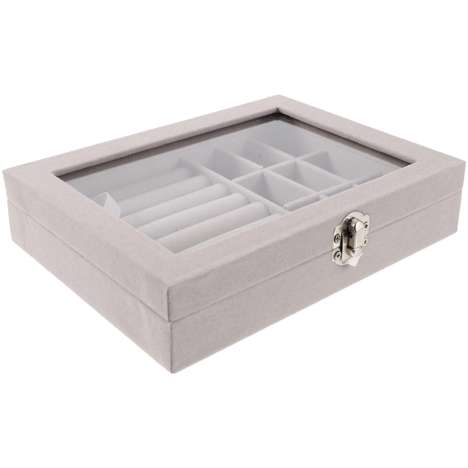 Compartment Jewelry Display Box Portable Earring Necklace Storage Holder Large Jewelry Organizer