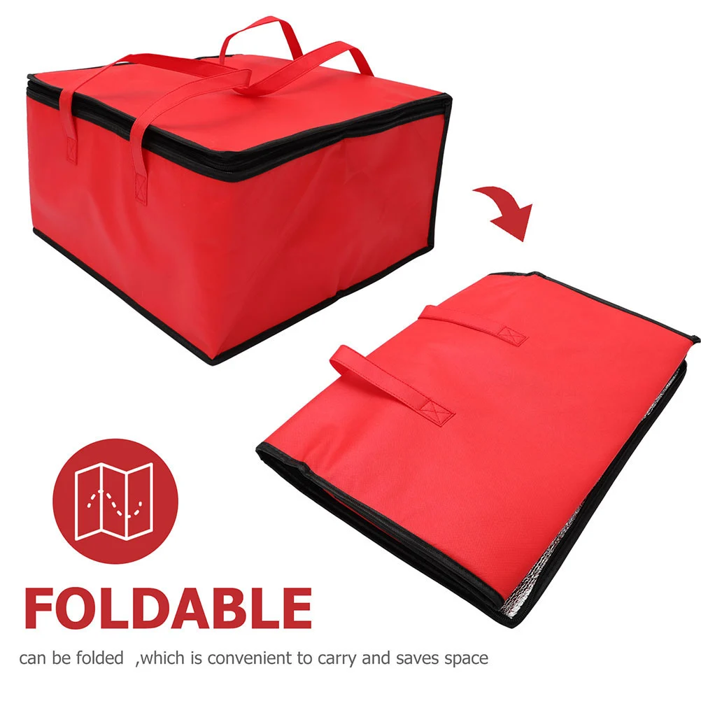 Cake Pizza Takeout Insulated Bag Large-capacity Take-out Food Storage Bag Portable Food Preservation Bag