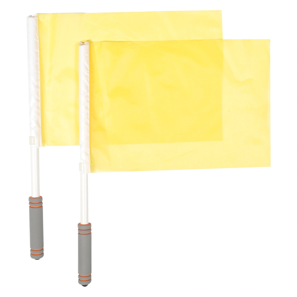 2pcs Commanding Flags Multi-use Signal Flags Referee Signal Flags Match Flags Match Supply