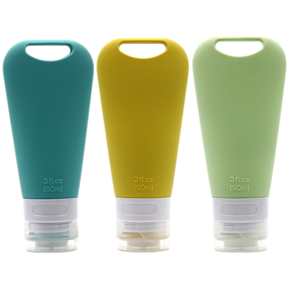 3pcs Travel Bottle 90ml Travel Shampoo Cream Lotion Container Toiletry Bottle