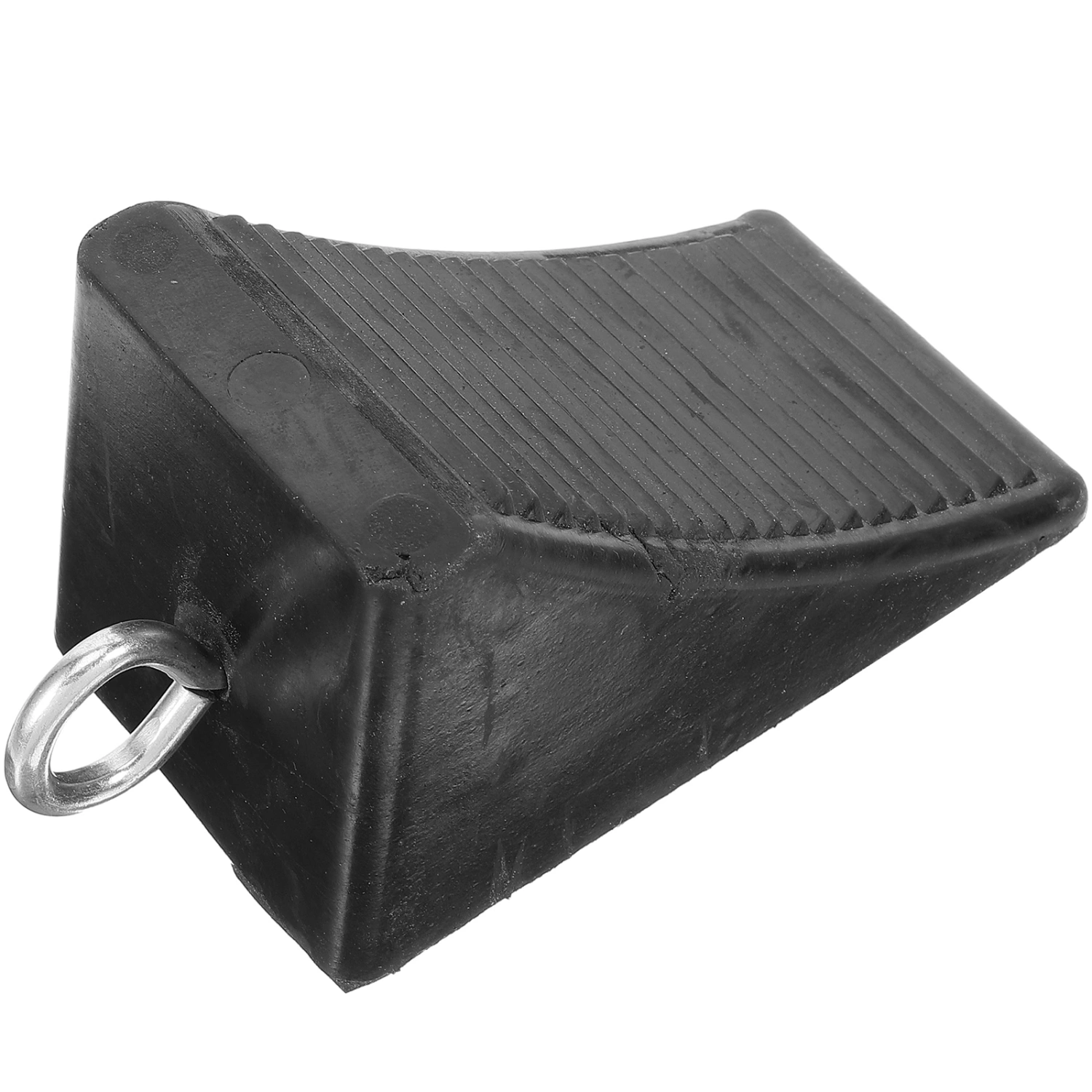 Rubber Car Ramp Trailer Wheel Chock Car Heavy Duty Rubber Wheel Chock Anti-skid Tyre Stopper