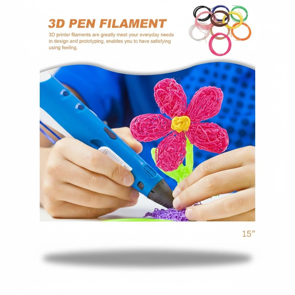 10pcs Printer Filament 1.75mm High Temperature Filament 3D Printer Accessories for Printing(5 Meters/roll)