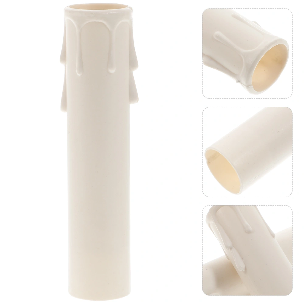 20Pcs Candle Drips Sleeves Chandelier Socket Cover Plastic Covers Tubes for Chandelier Wall Light