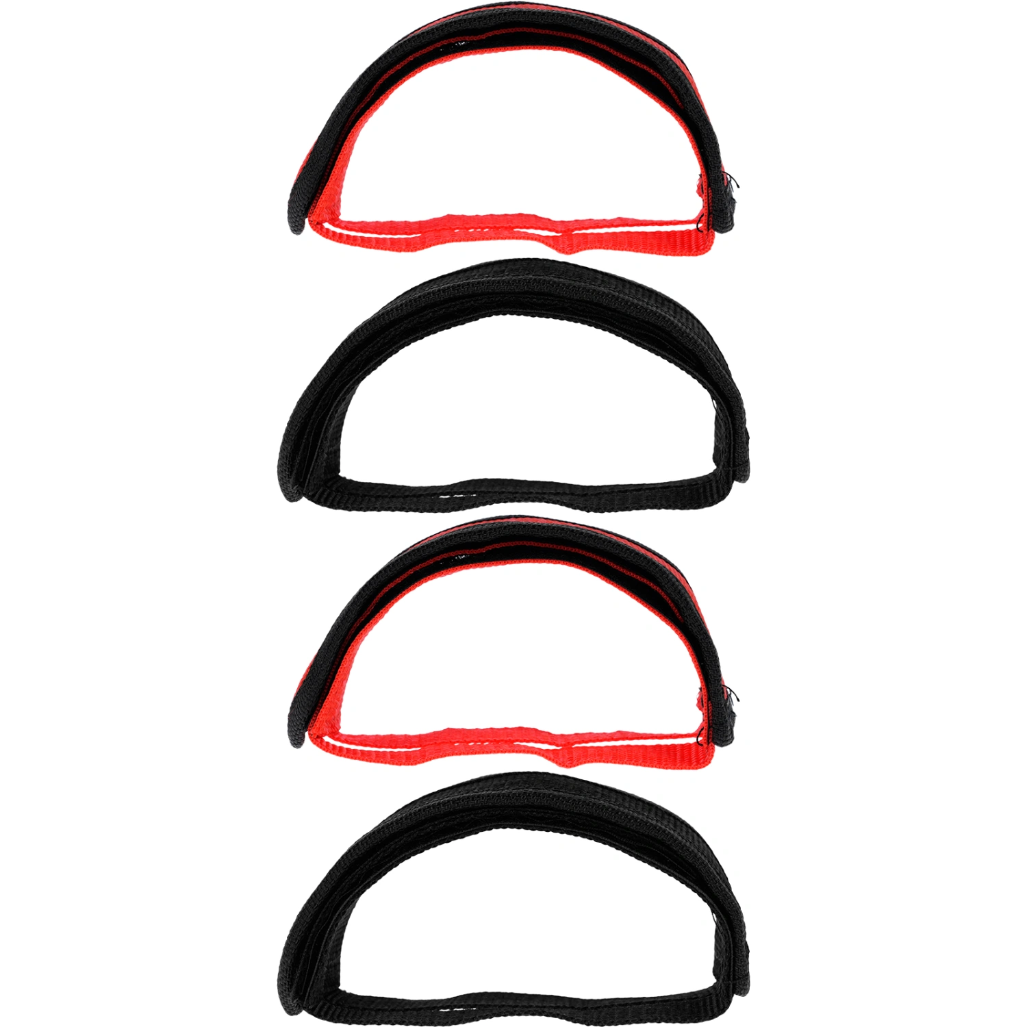 4pcs Exercise Bike Pedal Straps Gym Cycle Pedal Straps Adjustable Footrest Straps
