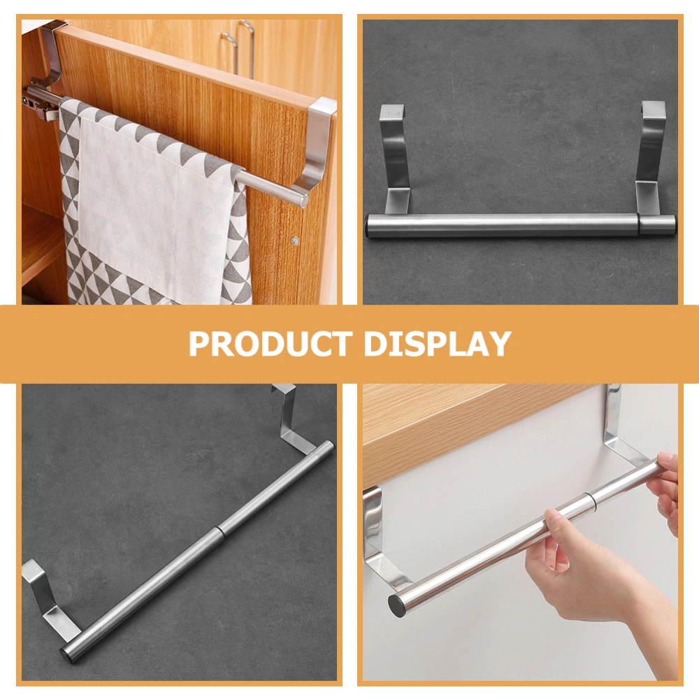 Door Behind Hanging Rack Punch-free Telescopic Cabinet Door Stand Door Back Towel Rack