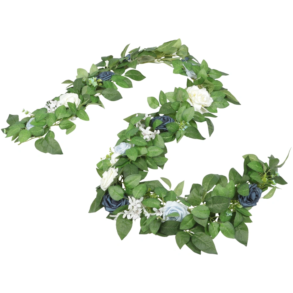 Wedding Artificial Flower Garland Artificial Rose Garland Fake Rose Vine Garland Decoration